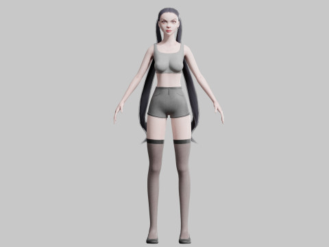 Standard Pretty woman V24091 Modello 3D