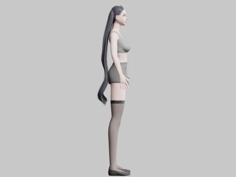 Mulher bonita padr&atilde;o V24091 Modelo 3D