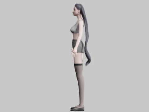 Mulher bonita padr&atilde;o V24091 Modelo 3D