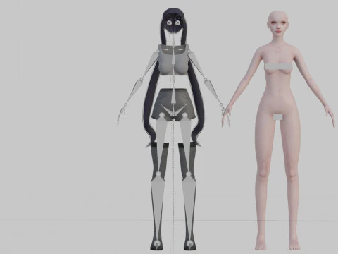 Mulher bonita padr&atilde;o V24091 Modelo 3D