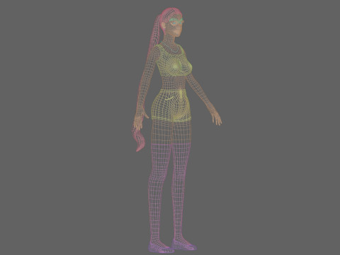 Standard Pretty woman V24091 Modello 3D