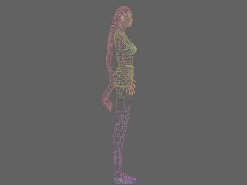 Standard Pretty woman V24091 Modello 3D