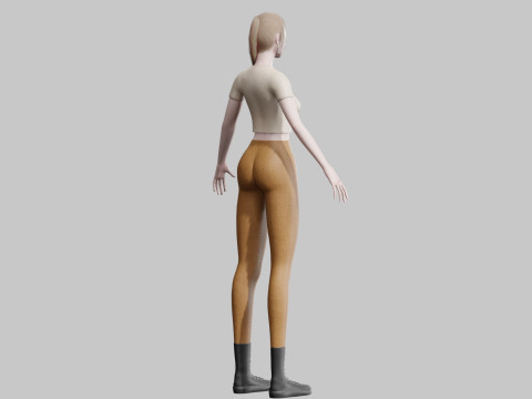 Stylized cute Woman V28371 Modelo 3D