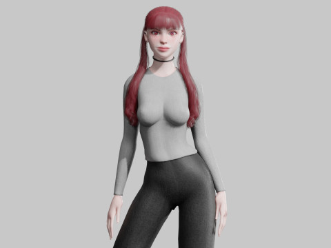 Stylized Pretty Woman V26489 3D Model