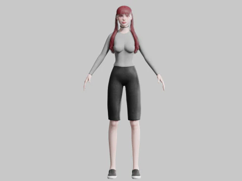 Stylized Pretty Woman V26489 3D Model