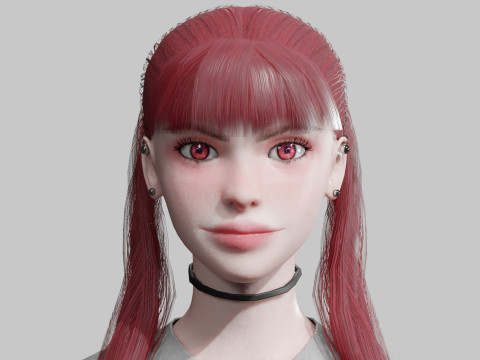 Stylized Pretty Woman V26489 3Dモデル