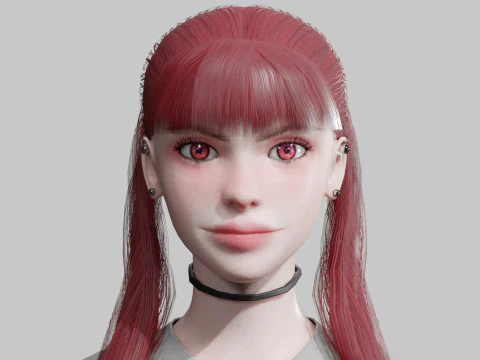 Stylized Pretty Woman V26489 3D Model