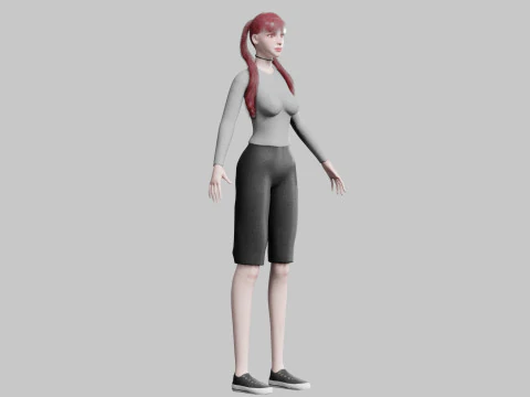 Stylized Pretty Woman V26489 3D Model