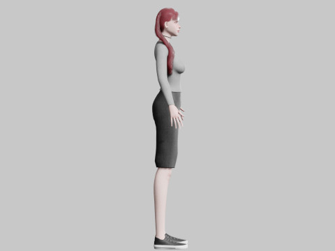 Stylized Pretty Woman V26489 3Dモデル