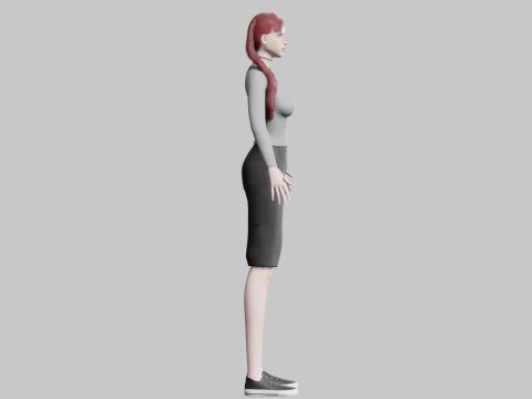 Stylized Pretty Woman V26489 3D Model