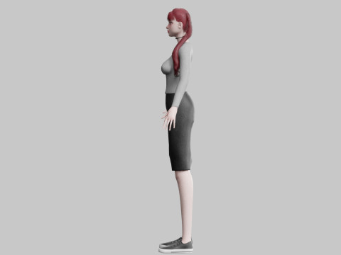 Stylized Pretty Woman V26489 3Dモデル