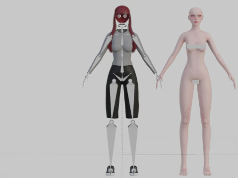 Stylized Pretty Woman V26489 3D Model