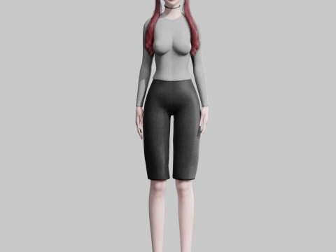 Stylized Pretty Woman V26489 3Dモデル