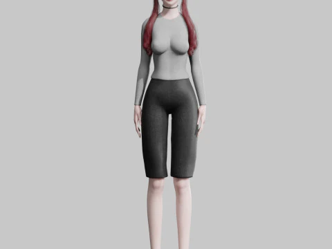 Stylized Pretty Woman V26489 3D Model