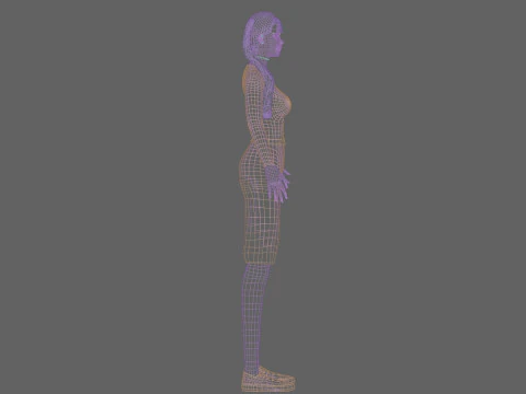 Stylized Pretty Woman V26489 3D Model