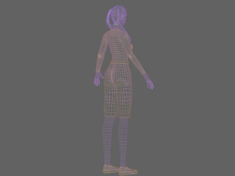 Stylized Pretty Woman V26489 3Dモデル