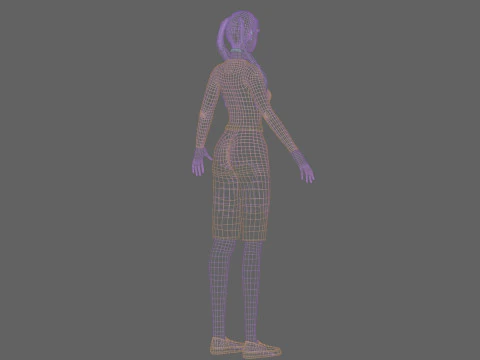 Stylized Pretty Woman V26489 3D Model