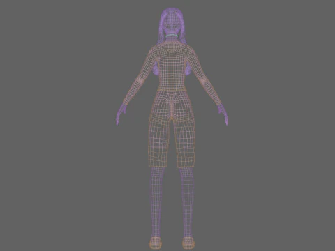 Stylized Pretty Woman V26489 3D Model