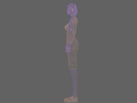 Stylized Pretty Woman V26489 3Dモデル