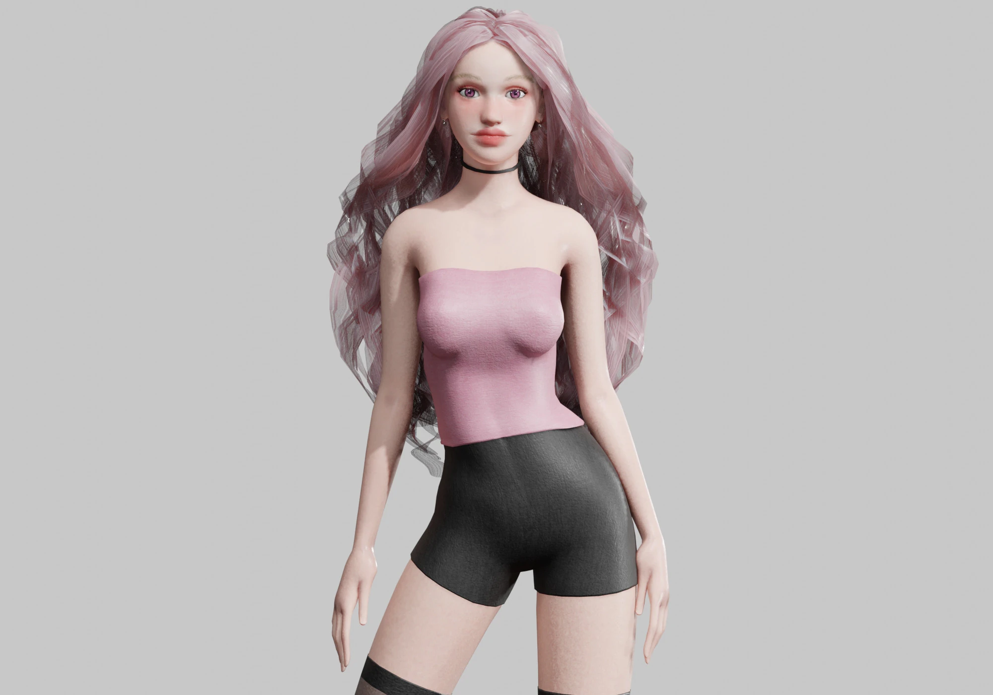 Sweet Basic Woman V40436 3D Model .c4d .max .obj .3ds .fbx .stl .blend