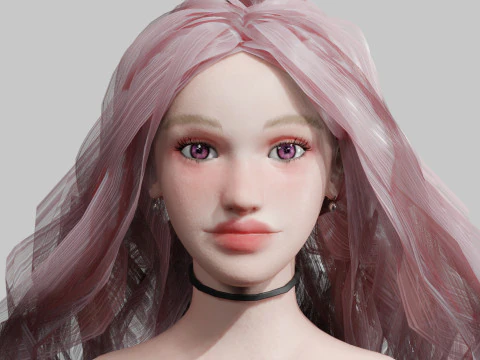 Sweet Basic Woman V40436 3D Model