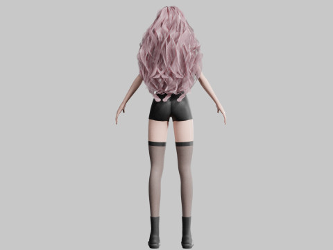 Sweet Basic Woman V40436 Model 3D