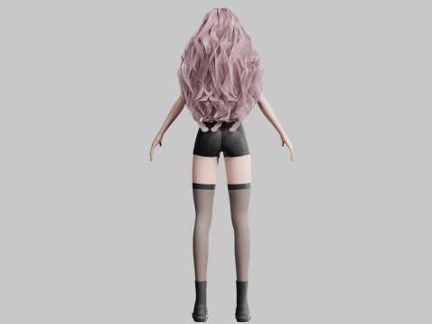 Sweet Basic Woman V40436 3D Model