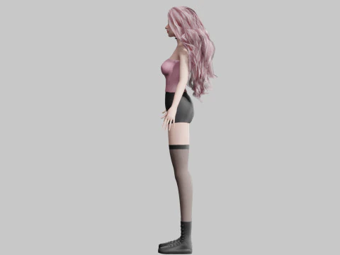 Sweet Basic Woman V40436 3D Model