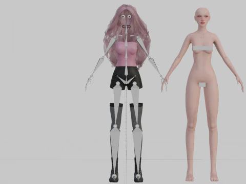 Sweet Basic Woman V40436 3D Model