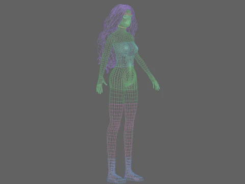 Sweet Basic Woman V40436 3D Model