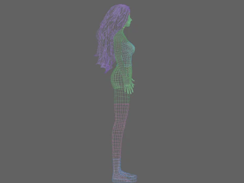 Sweet Basic Woman V40436 3D Model