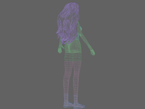 Sweet Basic Woman V40436 Model 3D