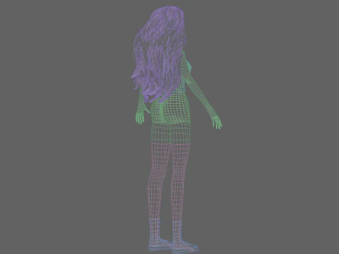 Sweet Basic Woman V40436 3D Model