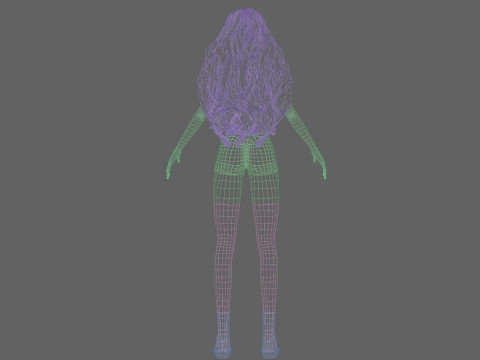 Sweet Basic Woman V40436 Model 3D