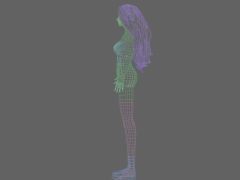 Sweet Basic Woman V40436 Model 3D