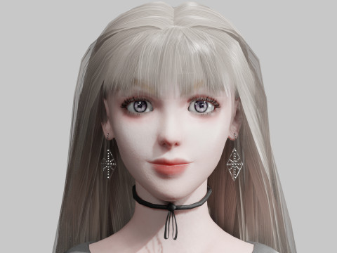 Teen Pretty Woman V36341 3D Model