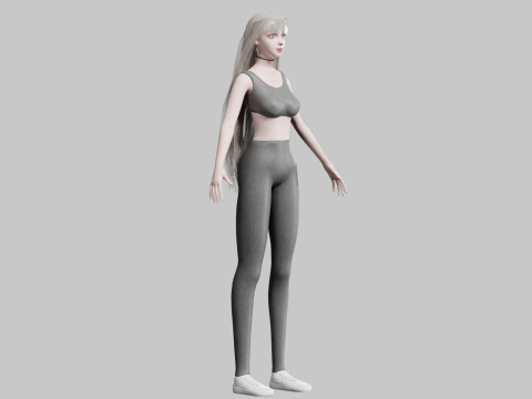 Teen Pretty Woman V36341 3D Model