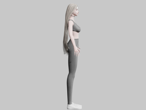 Teen Pretty Woman V36341 3D Model