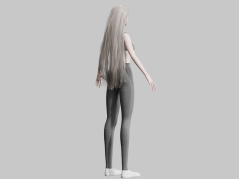 Teen Pretty Woman V36341 3D Model