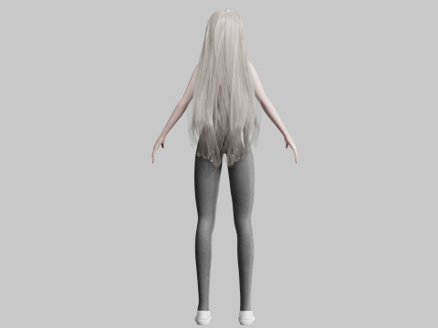 Teen Pretty Woman V36341 3D Model