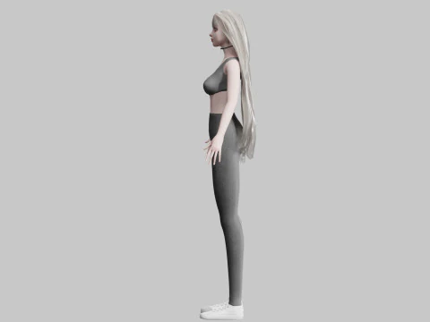 Teen Pretty Woman V36341 3D Model