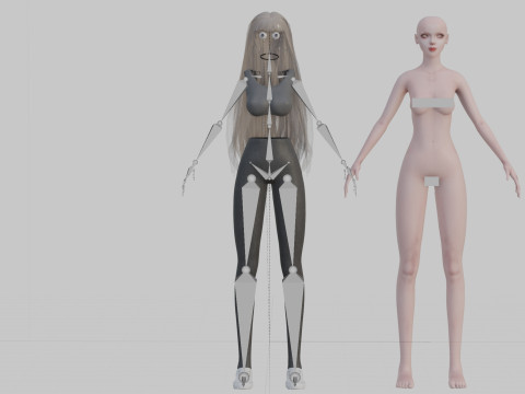 Teen Pretty Woman V36341 3D Model