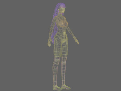 Teen Pretty Woman V36341 3D Model