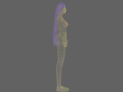 Teen Pretty Woman V36341 3D Model