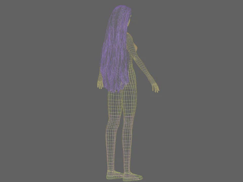 Teen Pretty Woman V36341 3D Model