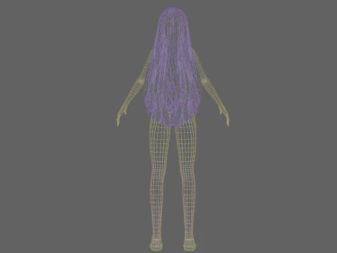 Teen Pretty Woman V36341 3D Model