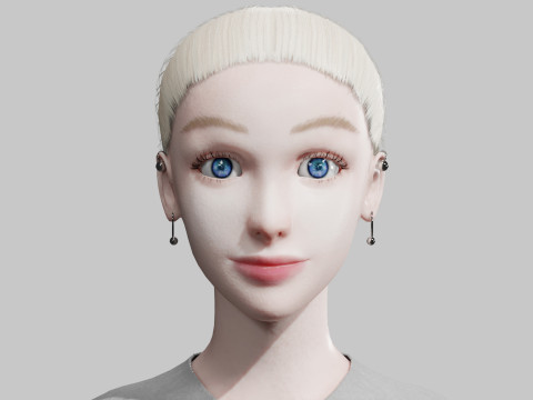 Young cute Woman V26020 3D Model