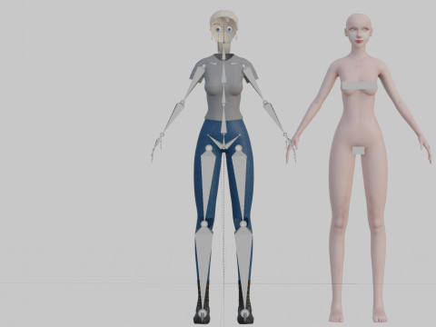 Young cute Woman V26020 3D Model