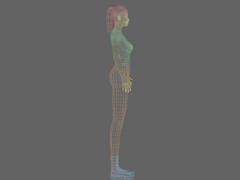 Young cute Woman V26020 3D Model