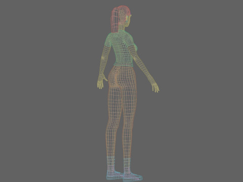 Young cute Woman V26020 3D Model